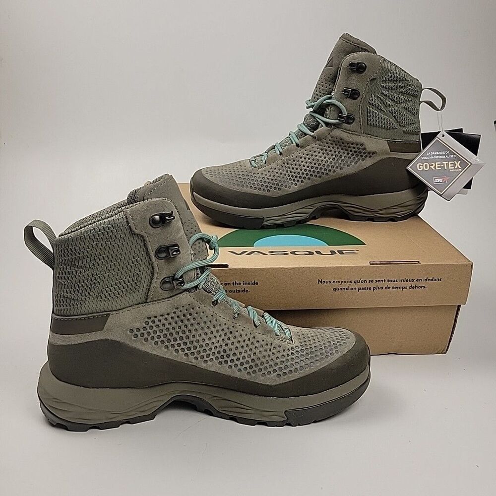 Vasque Torre AT GTX Gore-Tex Hiking Boots Sage Green Women’s Size 9.5 M NIB